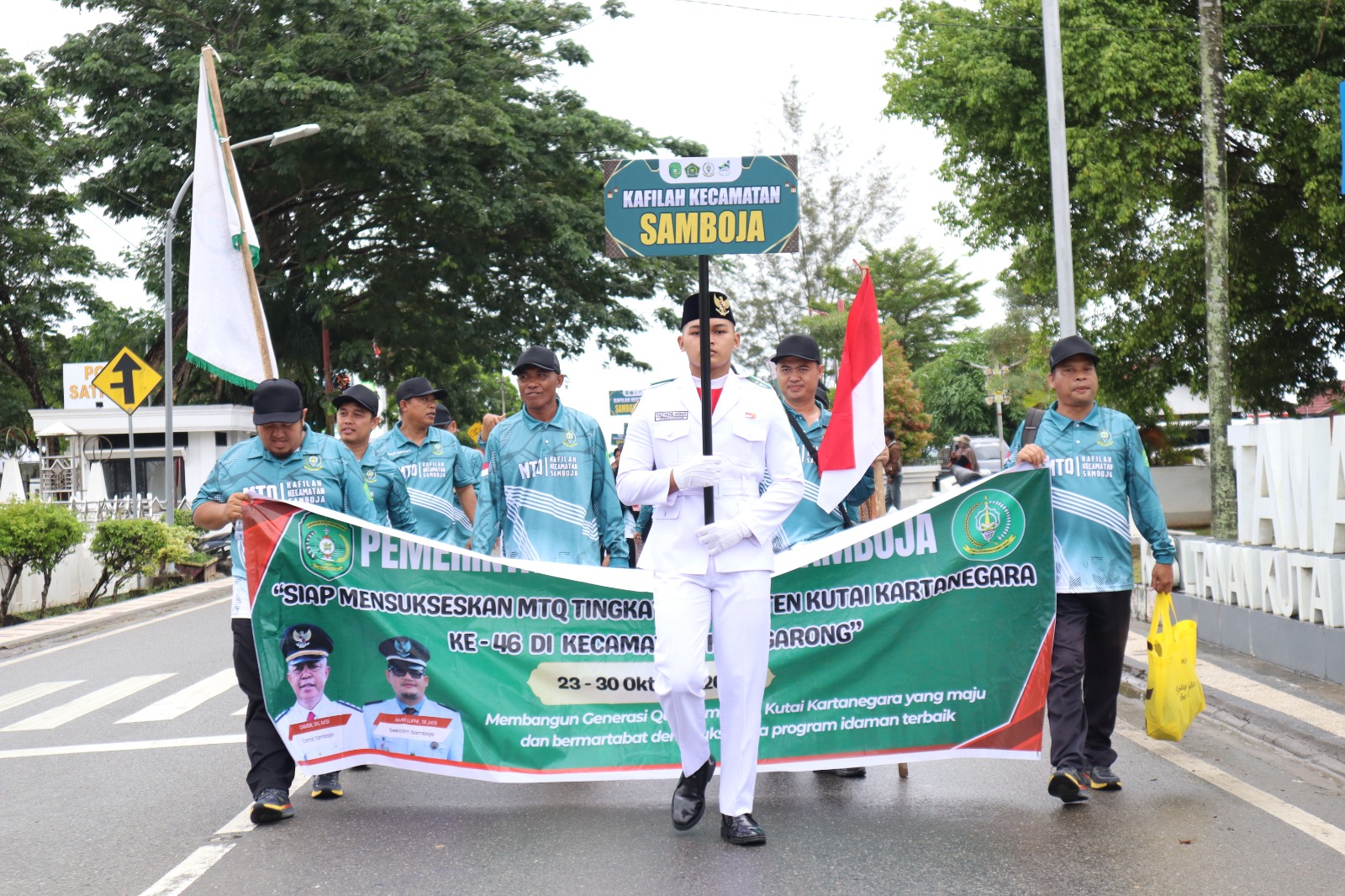 PAWAI DAN PEMBUKAAN MTQ KE-46 KABUPATEN KUTAI KARTANEGARA BERLANGSUNG MERIAH DI TENGGARONG