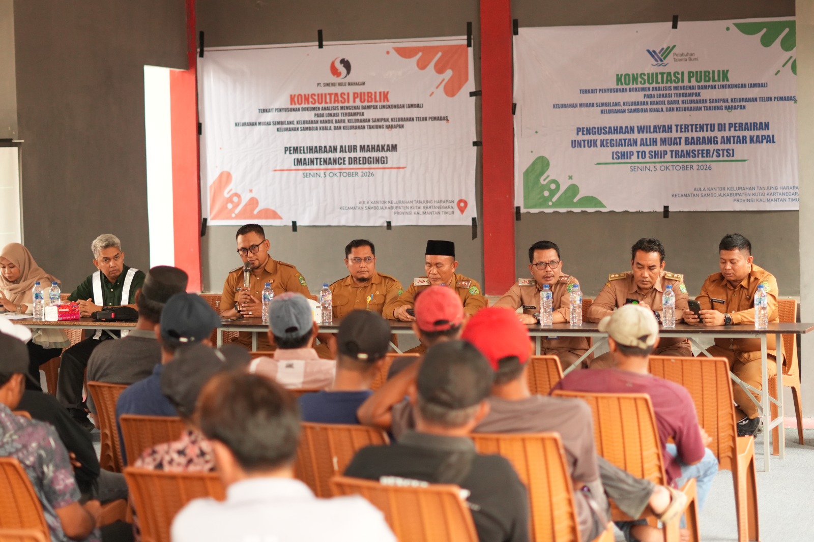 KONSULTASI PUBLIK AMDAL, PT PELABUHAN TALENTA BUMI DAN PT SINERGI HULU MAHAKAM PAPARKAN RENCANA KEGIATAN DI WILAYAH PESISIR SAMBOJA